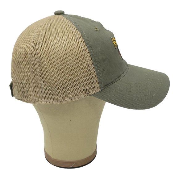 Outdoor Cap Hawkeye Mesh Strapback Cap Trucker Baseball Hat Bird Khaki Green - Picture 9 of 13